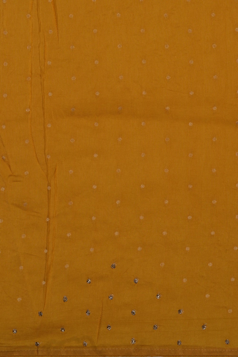 Image of Embroidered Tissue Yellow Saree